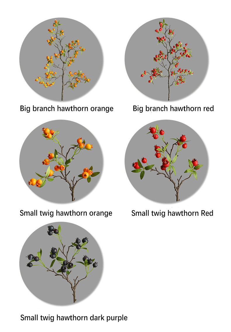 Artificial Hawthorn Fake Flower Fake Fruit Decoration Display