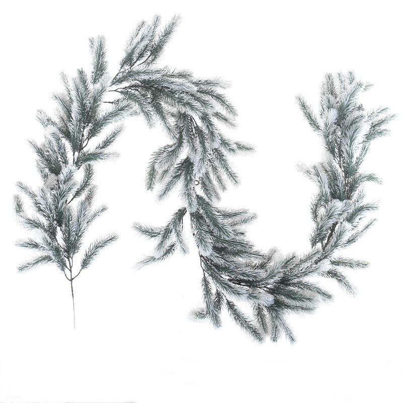 Christmas Pine Needle Rattan Decoration Door Hanging 2pcs - 78.74in