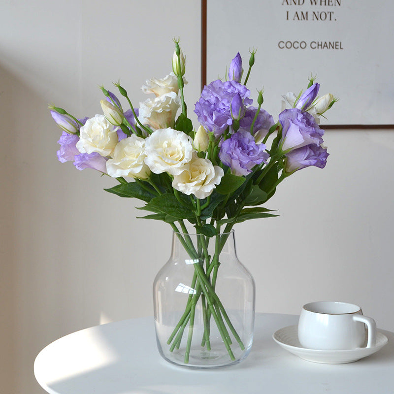 Artificial Flower 3-Headed Lisianthus Bouquet