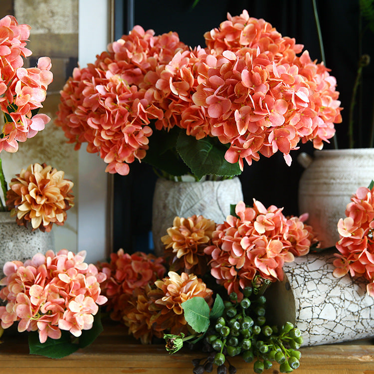 Simulated Snowflake Hydrangea 12pcs - 22.4in