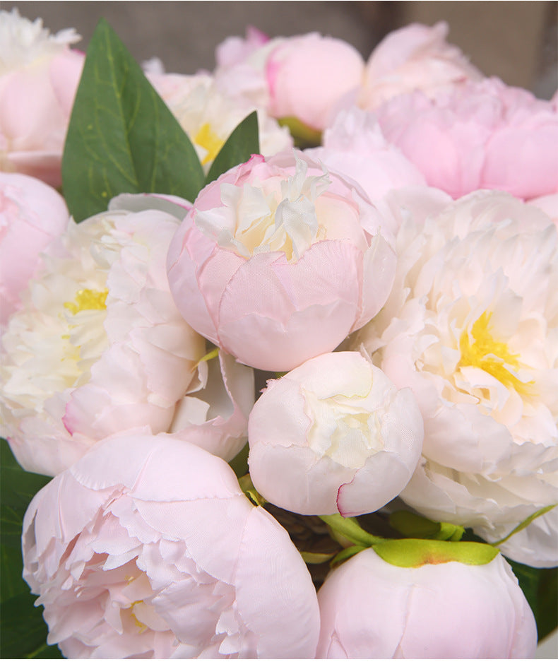 ins High-End Artificial Flowers Fake Flowers Six-Headed Peony Bouquet