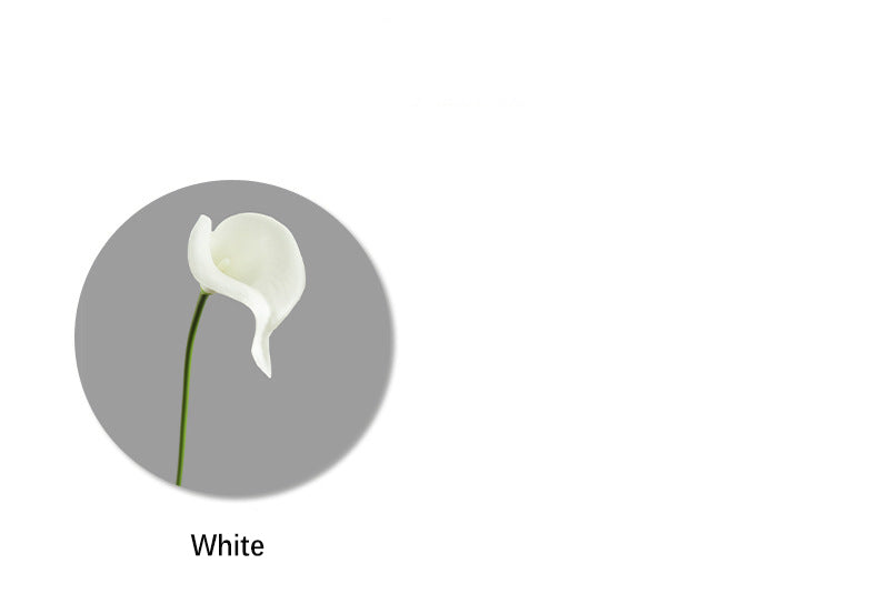 Artificial Flower Single Branch Calla Lily Realistic Fake Flower