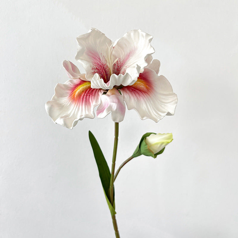 2 Iris Flowers EVA Realistic Touch Artificial Flowers