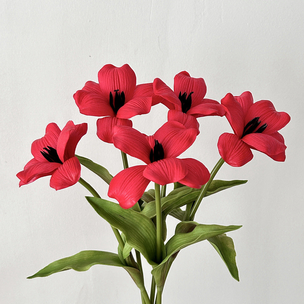 High-Quality PU Feel Brownie Tulip