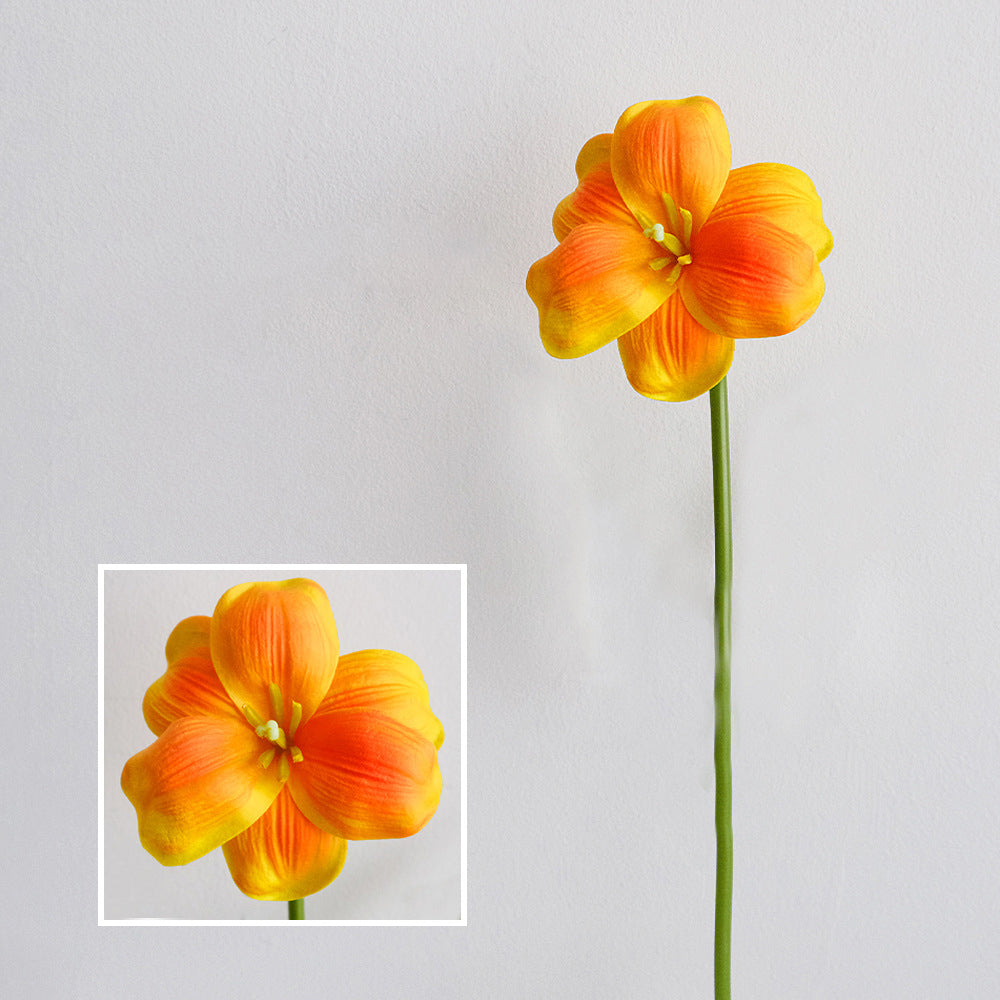 PU Leafless Open Tulip Artificial Flower