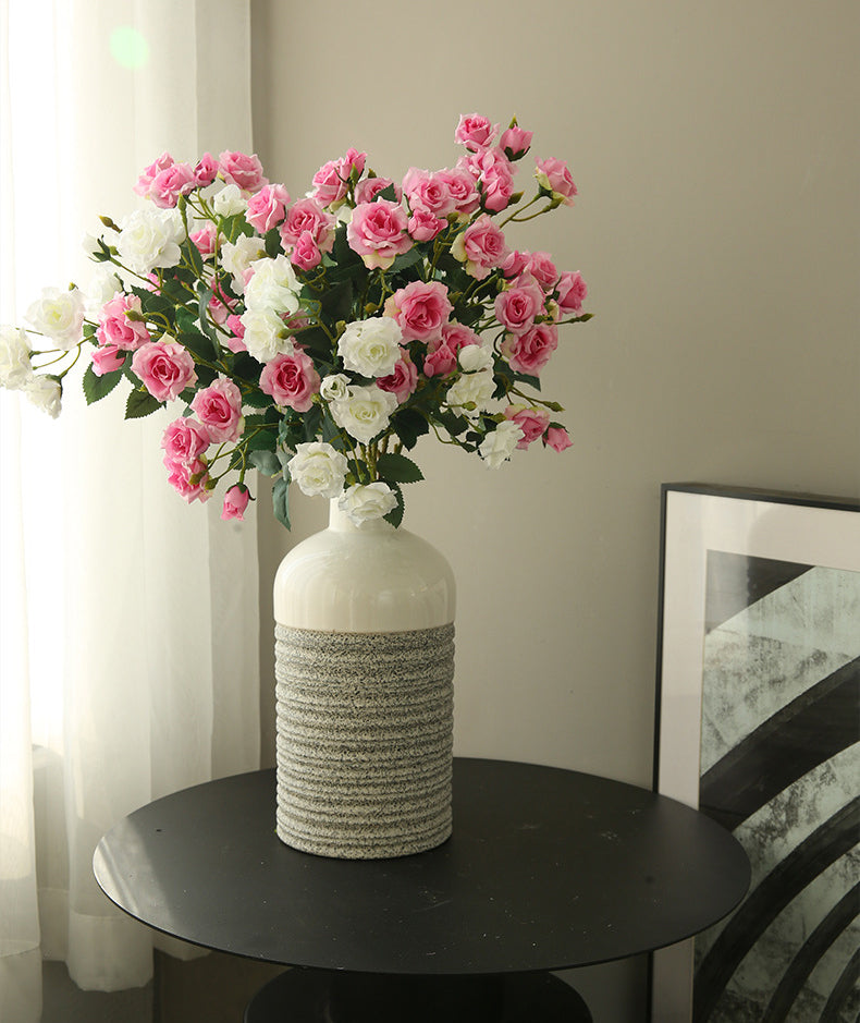 Artificial Rose Flower Arrangement Bouquet Bubble Rose