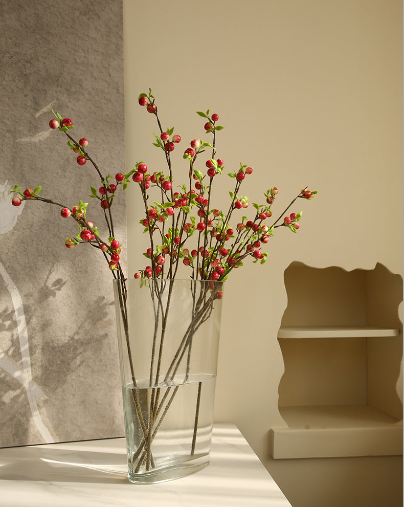 Simulated Single Branch Mini Small Apple Home Decoration Flower Arrangement