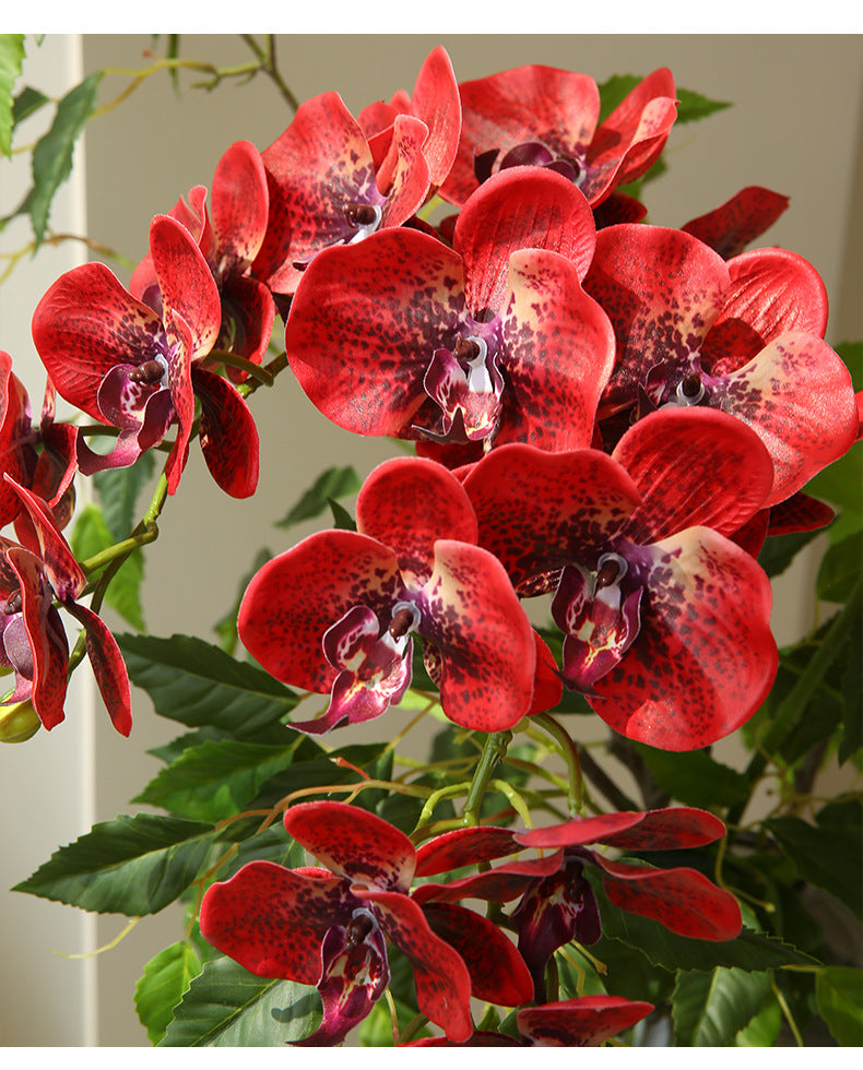 Artificial Flower 9-Head Phalaenopsis  Home Decoration Wedding Scenery Display  3D Printing