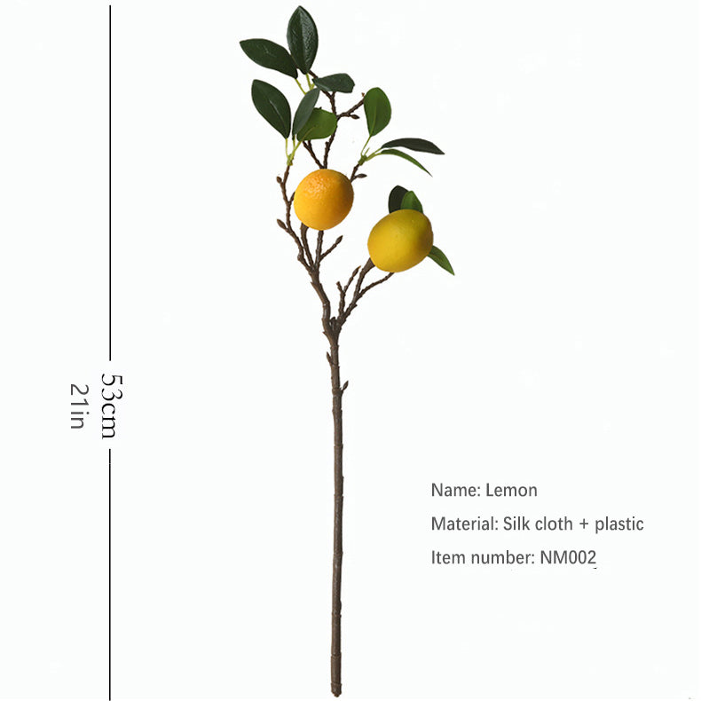 two lemon fruit Little Lemon Branch 12pcs - 21in