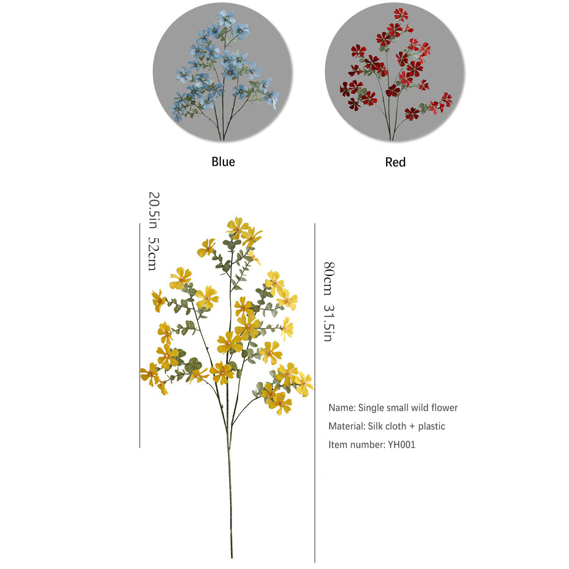 Small Wildflowers 12pcs - 31.5in