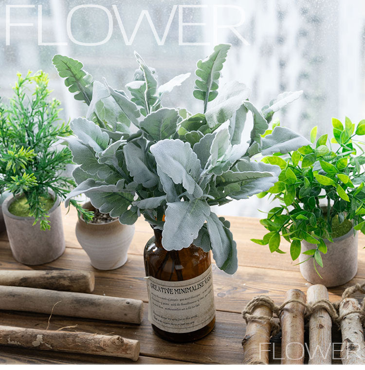 Silver Leaf Chrysanthemum  12pcs - 13.58in
