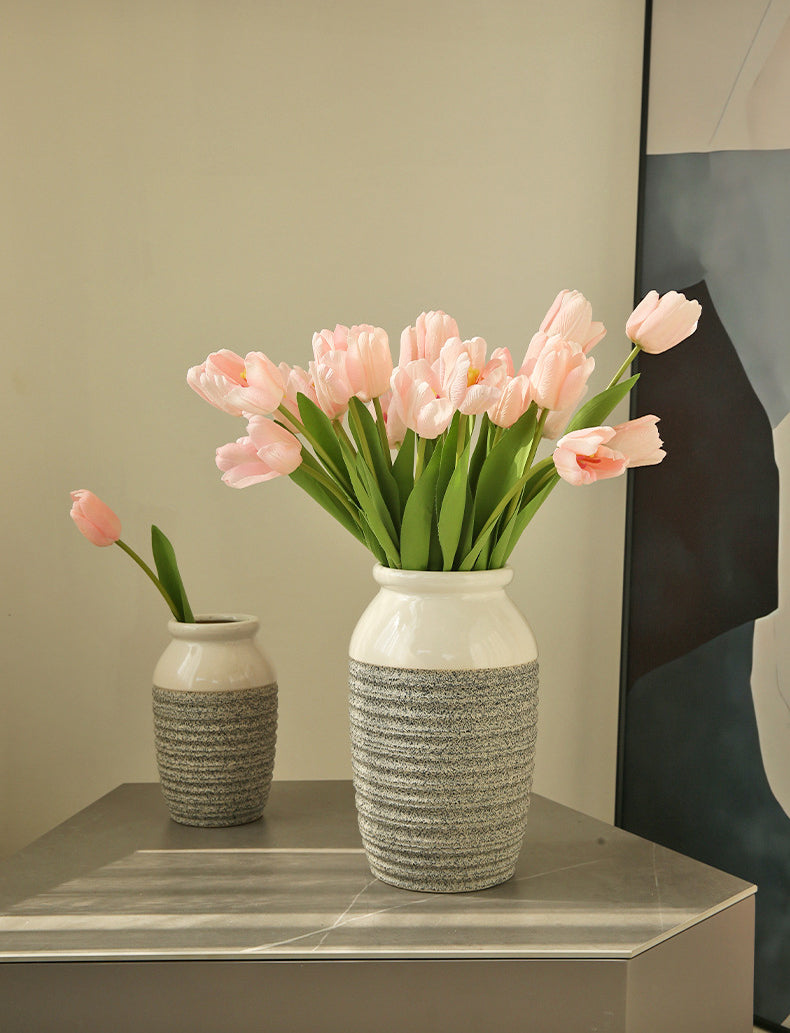 Artificial Flower Single Stem Realistic Tulip Home Decor  Artificial Flower Arrangement