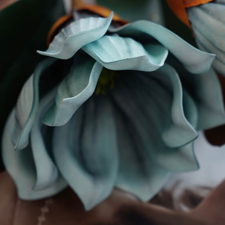 Magnolia with curled leaves 2pcs - 30inch