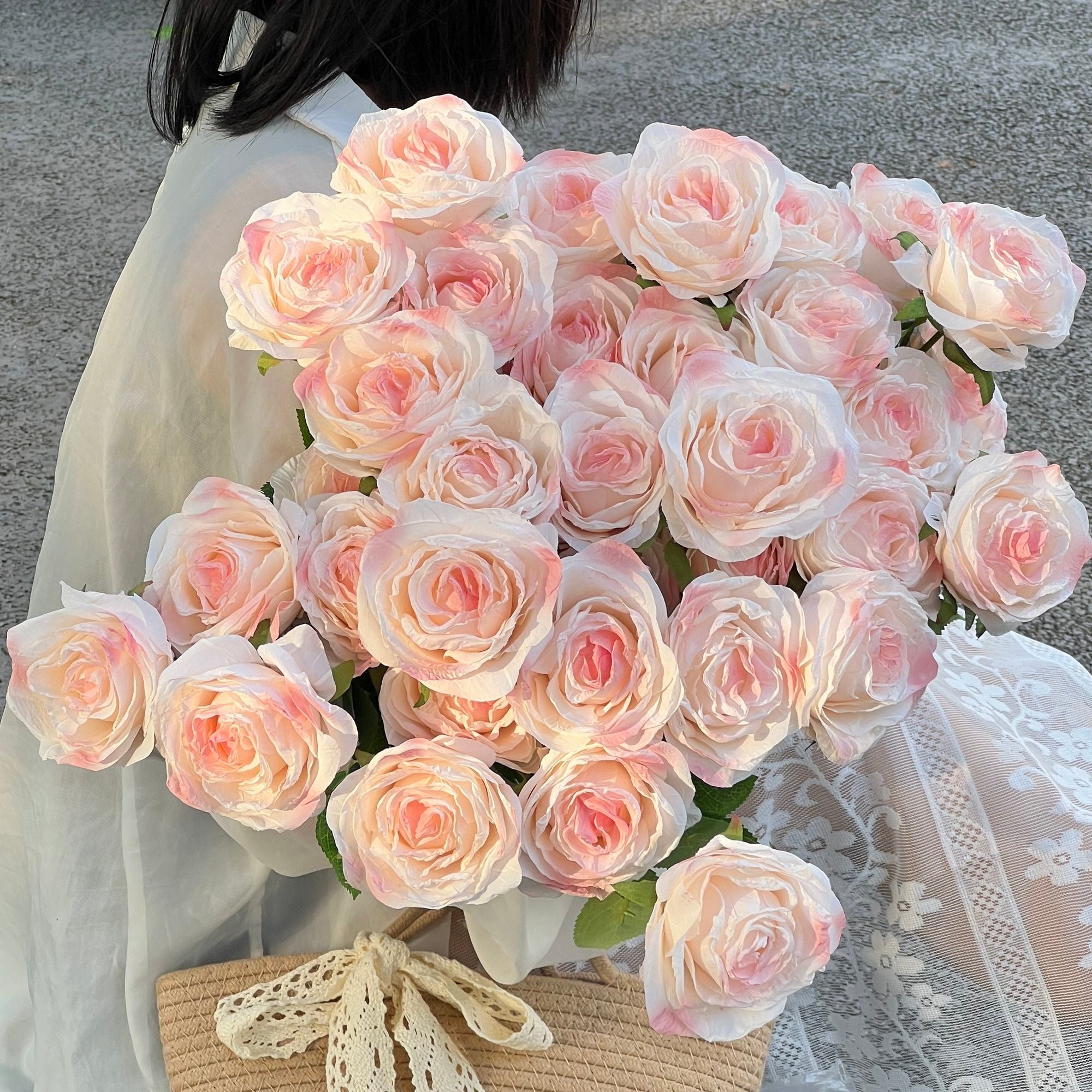 INS Fake Rose Flower Simulation Bouquet DIY Gift Flower Arrangement