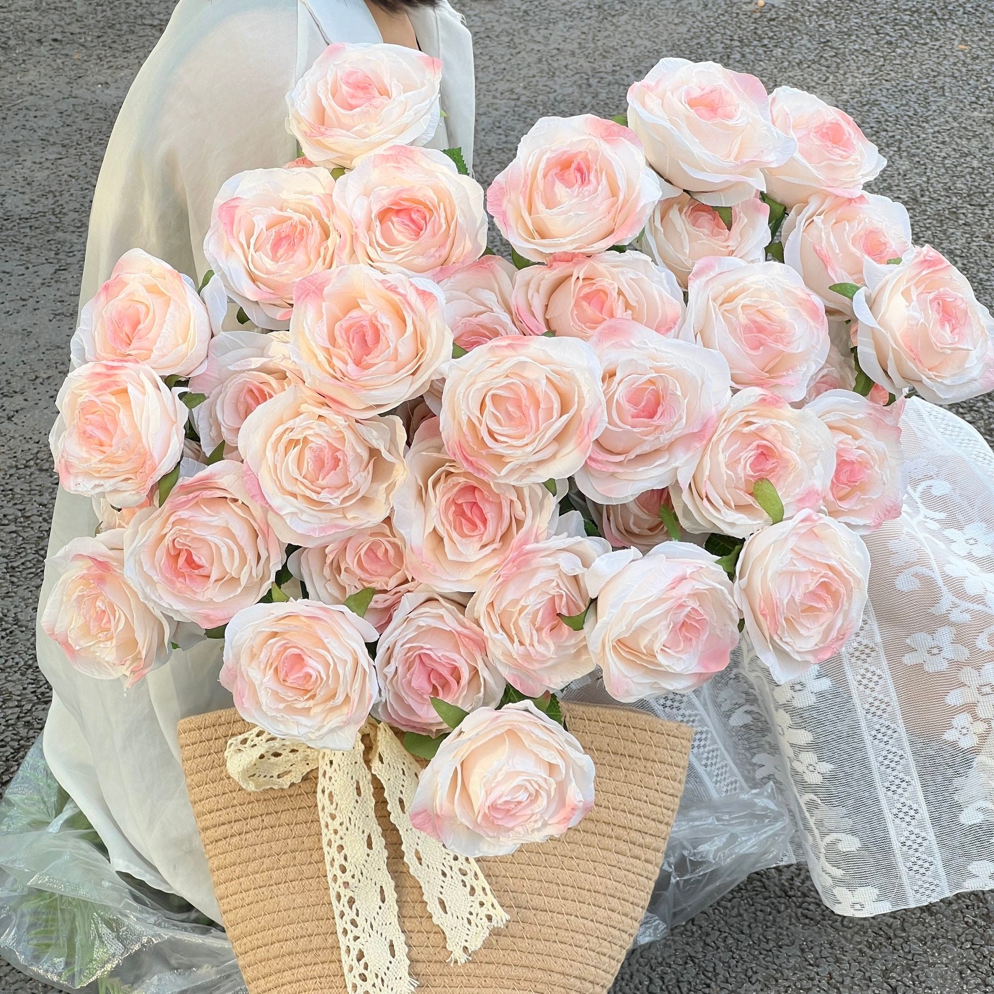 INS Fake Rose Flower Simulation Bouquet DIY Gift Flower Arrangement