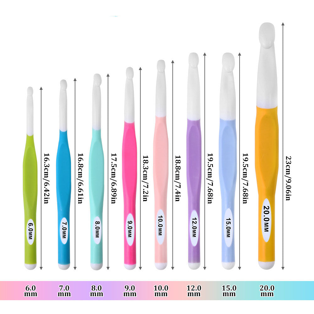 Large crochet hook set 6mm - 20mm