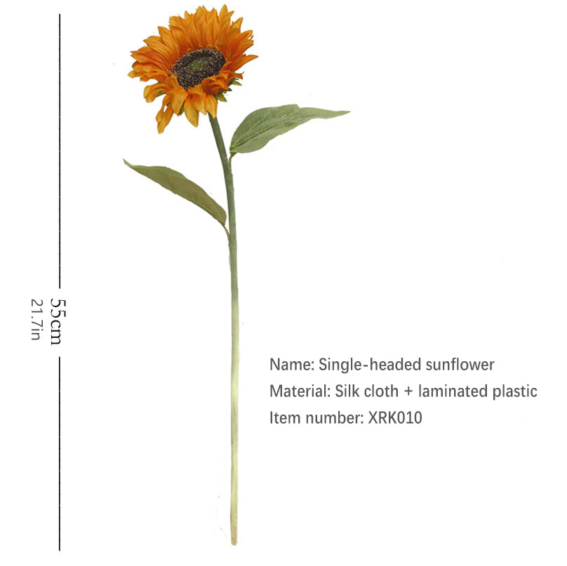 Single Head Sunflower 12pcs - 21.7in