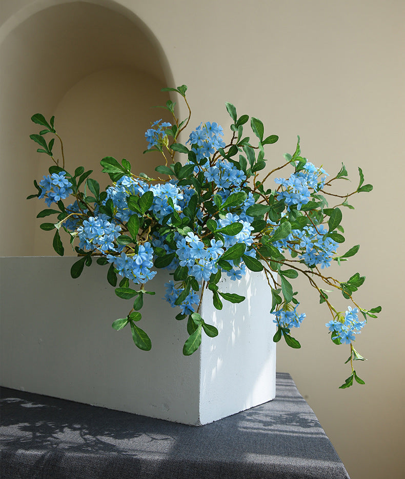 Artificial Flower Blue Mist Flower Home Decoration Photography Prop Fake Flower