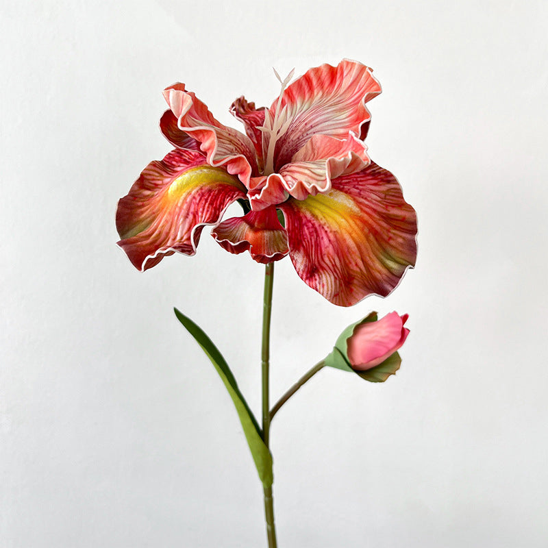 2 Iris Flowers EVA Realistic Touch Artificial Flowers