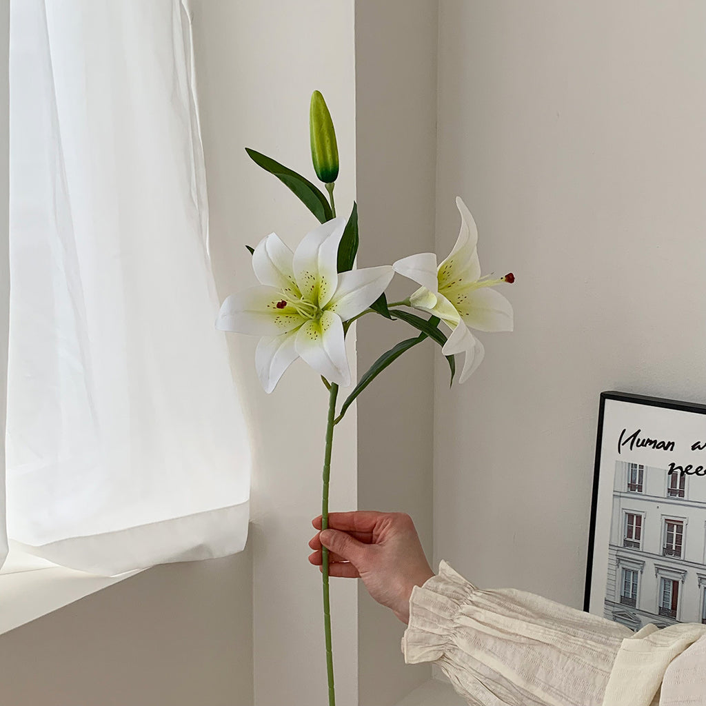 New Lily Artificial Flowers Fake Flowers Silk Flowers Washable
