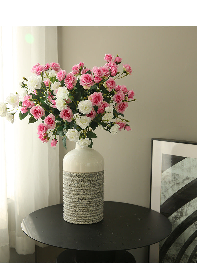 Artificial Rose Flower Arrangement Bouquet Bubble Rose