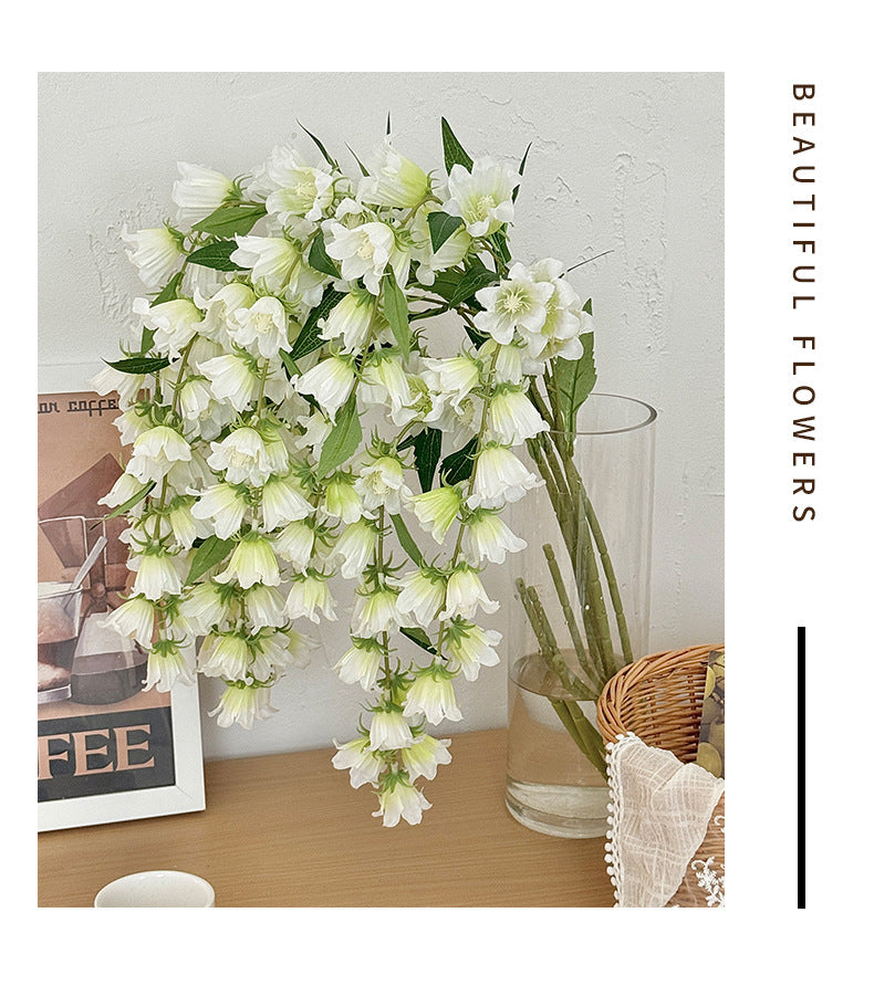 Hanging Wind Chime Artificial Lily of the Valley Green Plant