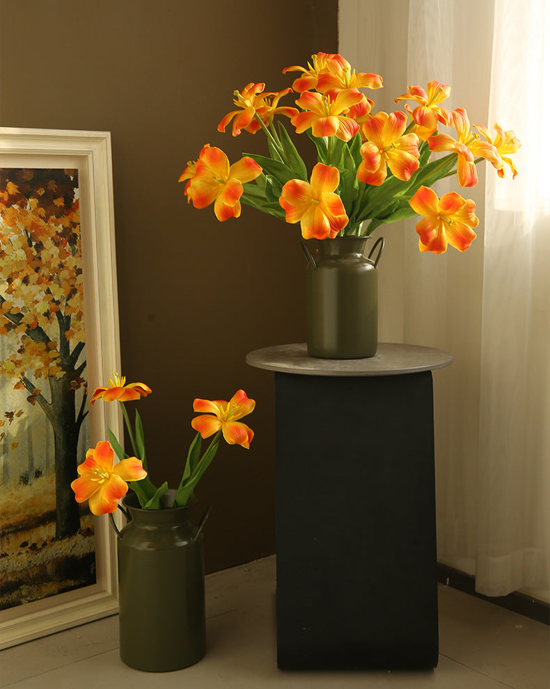 New Open Dutch Tulip Artificial Flower Realistic Touch Moisturizing  Flower Arrangement