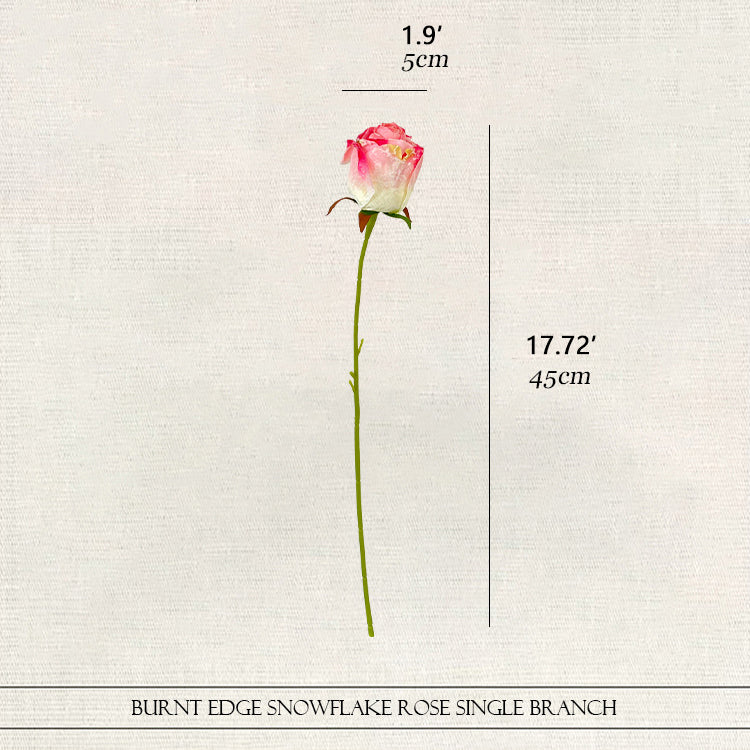 Imitation Dried Flower Baked Rose Artificial Flower Snow Rose