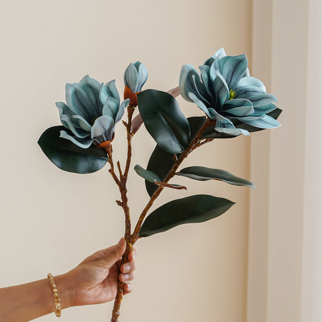 Magnolia with curled leaves 2pcs - 30inch