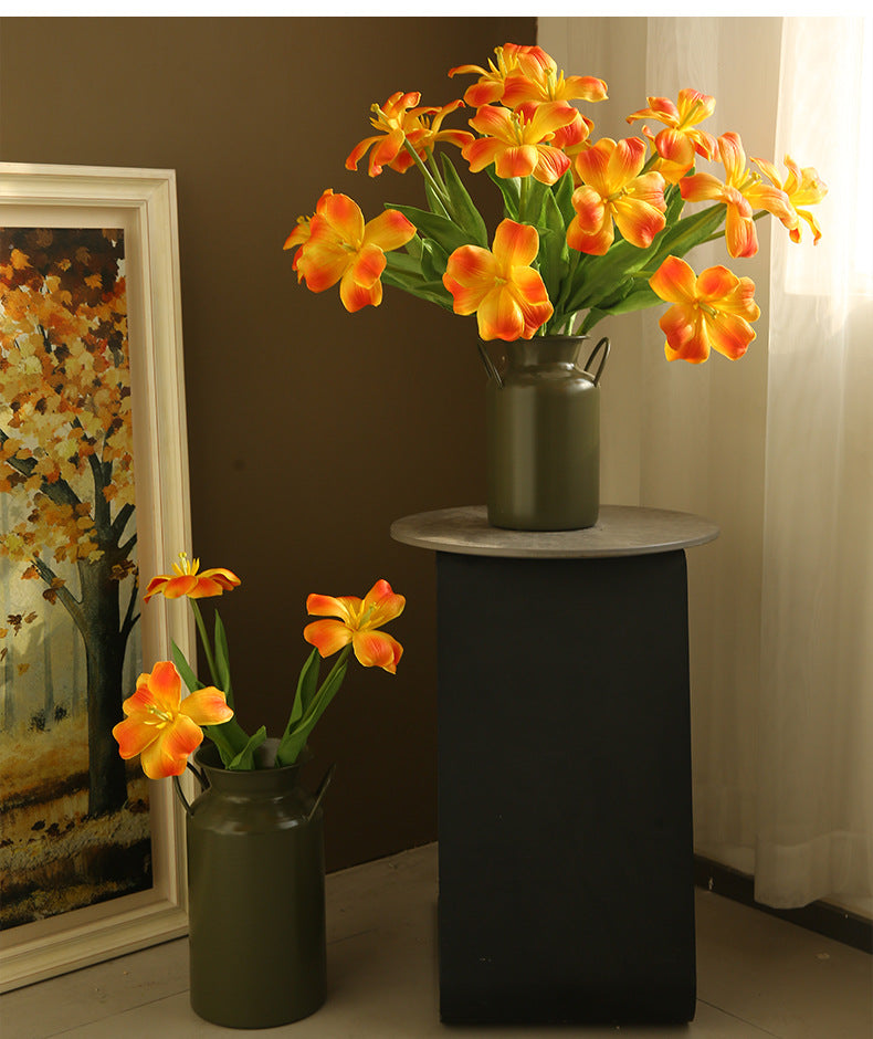 New Open Dutch Tulip Artificial Flower Realistic Touch Moisturizing  Flower Arrangement