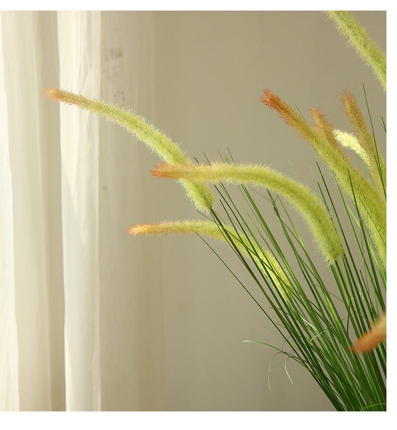 Artificial Flower 5-Headed Dog Tail Grass Bundle Fake Flower Decoration