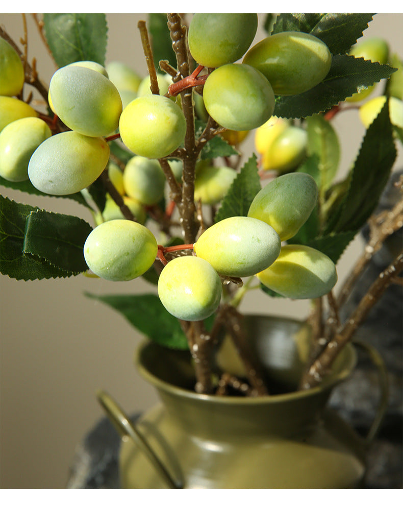 Artificial Flower Olive Fruit