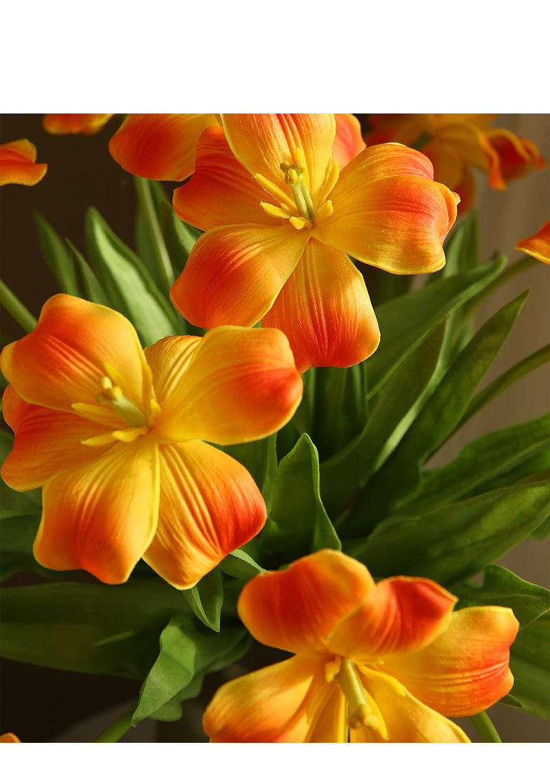 New Open Dutch Tulip Artificial Flower Realistic Touch Moisturizing  Flower Arrangement