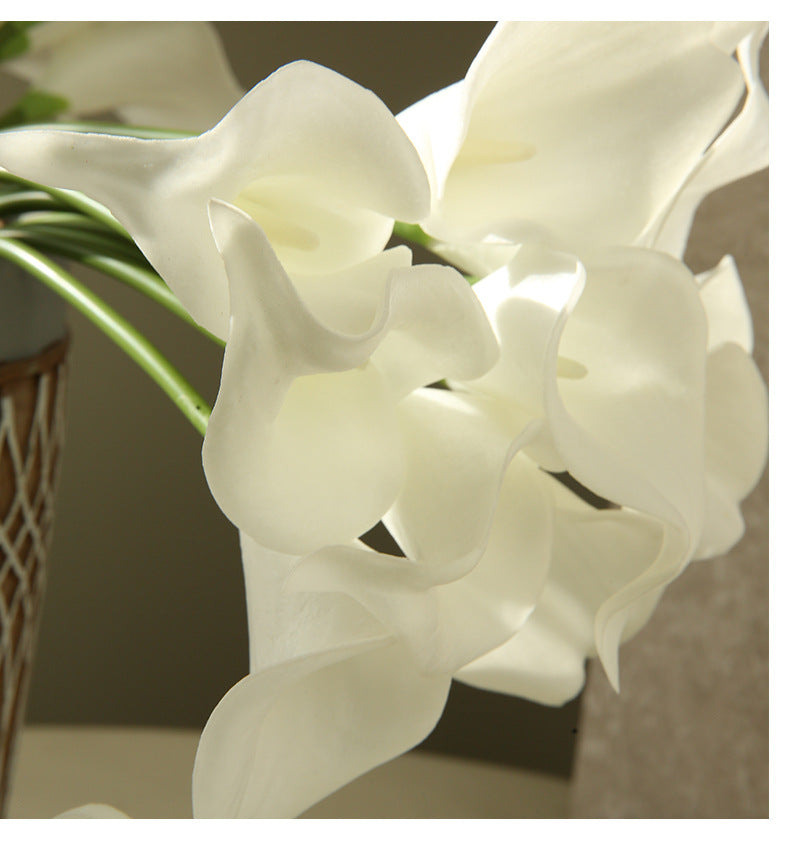 Artificial Flower Single Branch Calla Lily Realistic Fake Flower