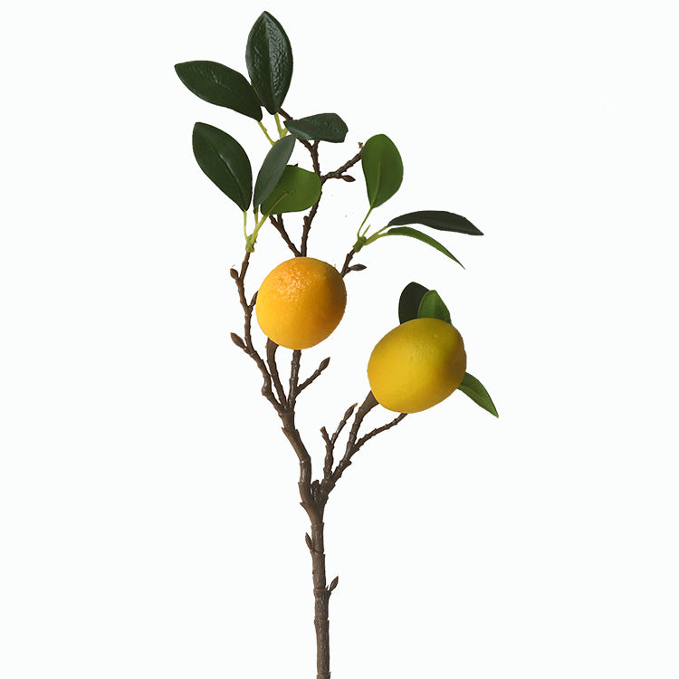Lemon Branch Fresh Fruit Artificial Flower Fake Flower Restaurant Decoration