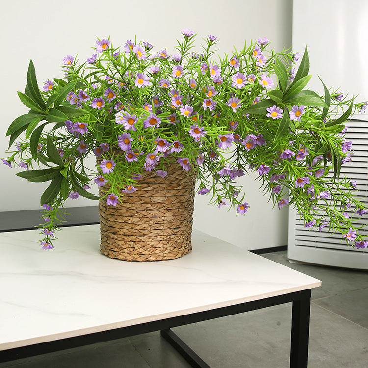 Artificial Flowers Fake Flowers Ins Style Decoration  Three-Pronged Chamomile