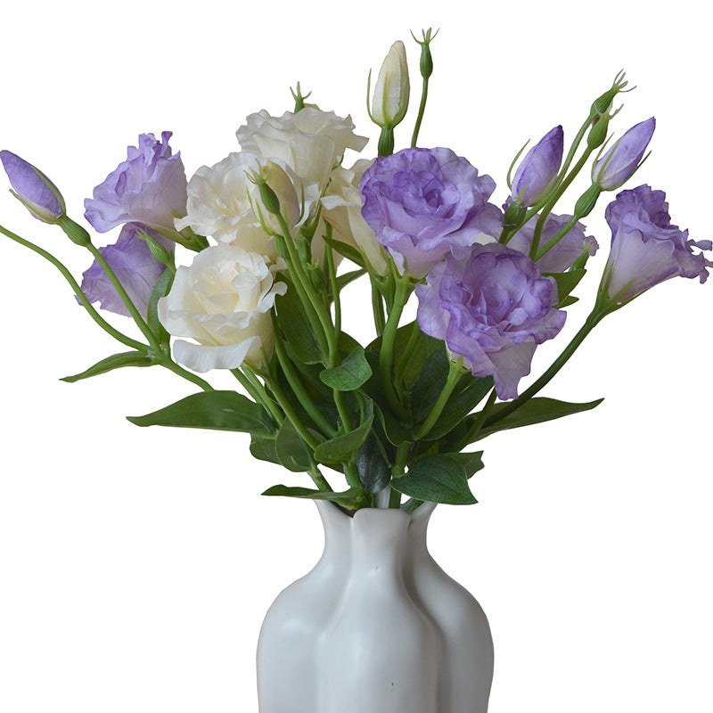 Artificial Flower 3-Headed Lisianthus Bouquet