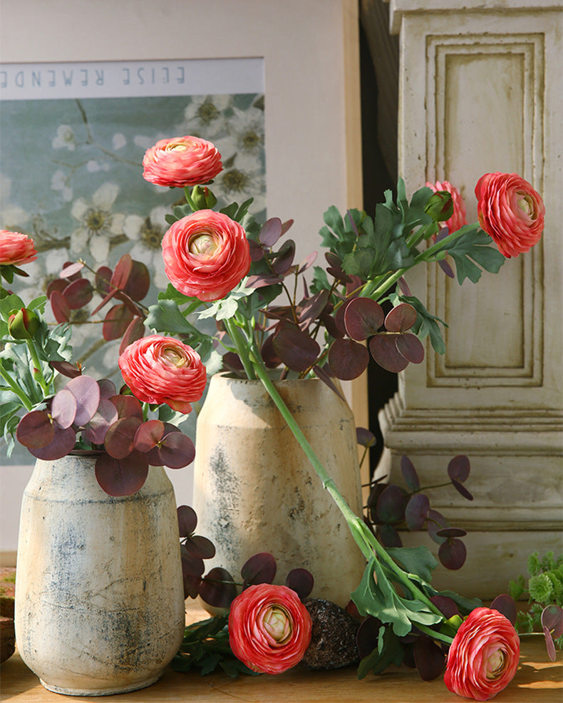 Two-Headed Lotus Peony Artificial Flower Fake Flower Arrangement