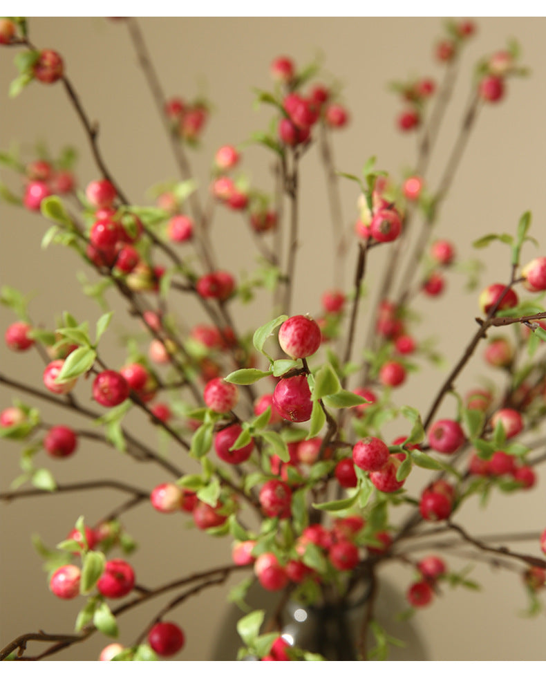 Simulated Single Branch Mini Small Apple Home Decoration Flower Arrangement