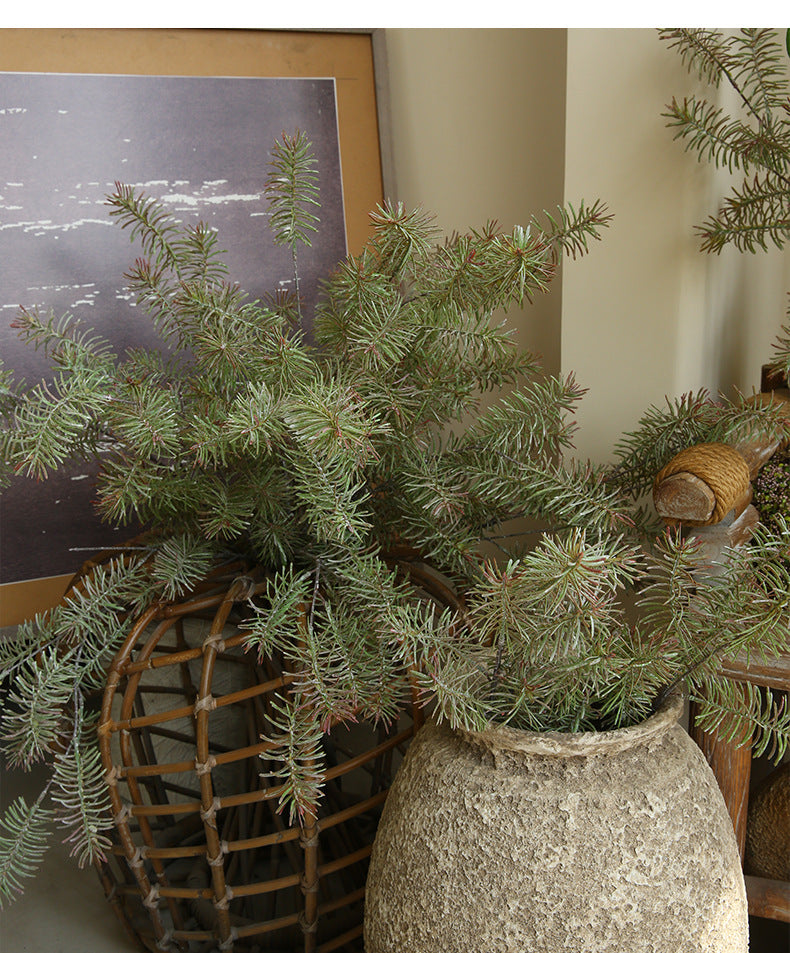 Artificial Flower Single Branch Thujus Arborvitae Artificial Green Plant Artificial Leaves