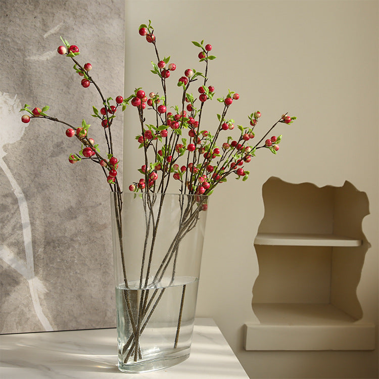 Simulated Single Branch Mini Small Apple Home Decoration Flower Arrangement