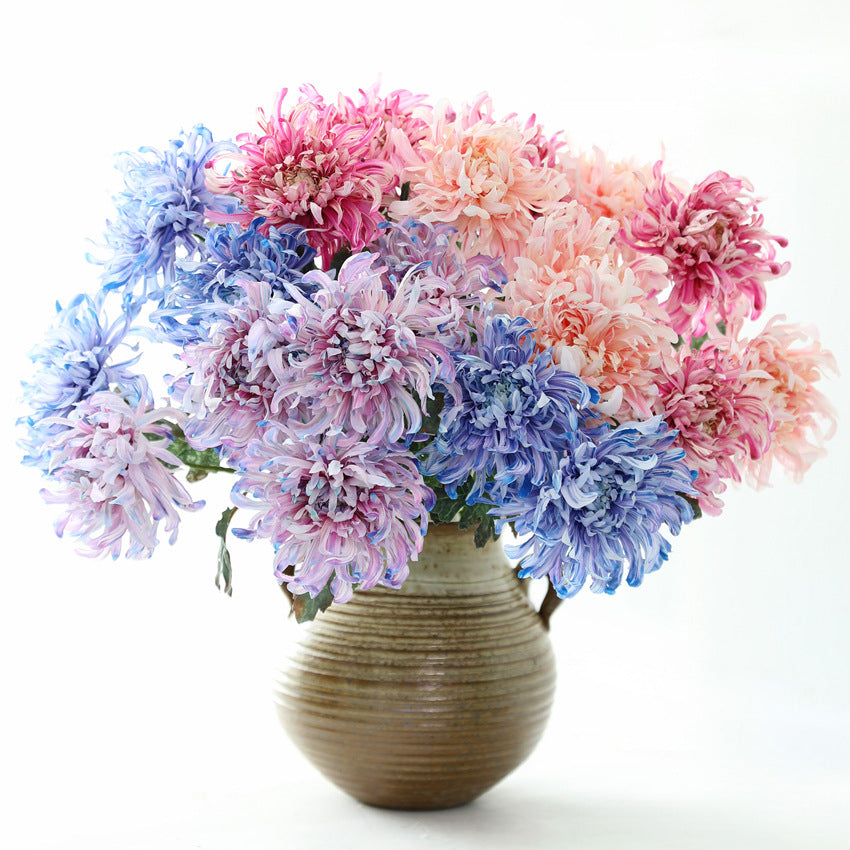 Artificial Chrysanthemum 3D Printed Flower Peony Chrysanthemum Fake Flower