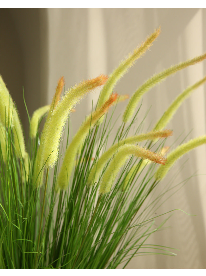 Artificial Flower 5-Headed Dog Tail Grass Bundle Fake Flower Decoration