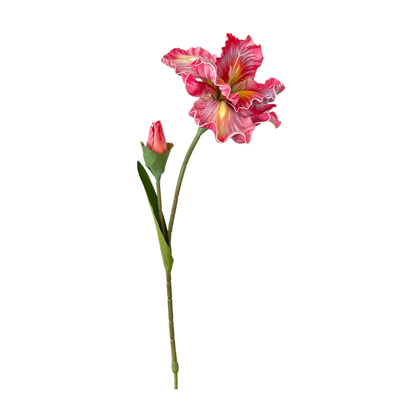 2 Iris Flowers EVA Realistic Touch Artificial Flowers
