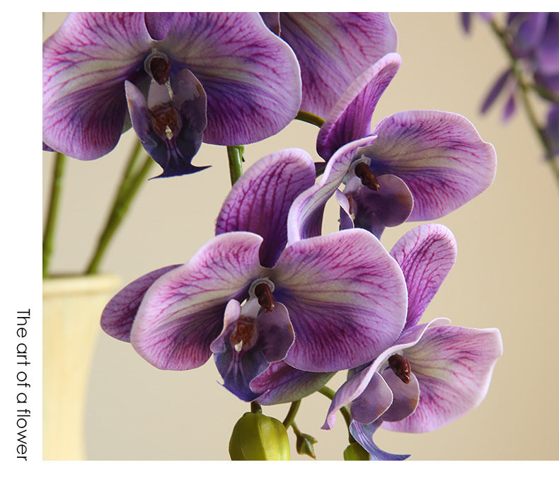 Artificial Flower 9-Head Phalaenopsis  Home Decoration Wedding Scenery Display  3D Printing