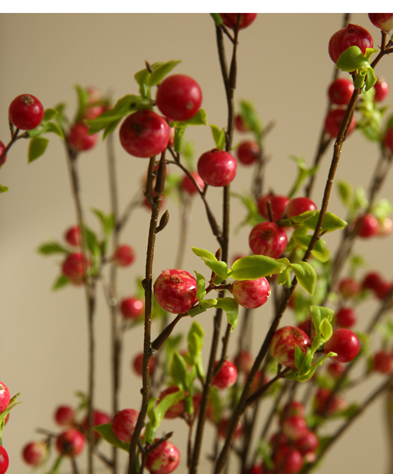 Simulated Single Branch Mini Small Apple Home Decoration Flower Arrangement