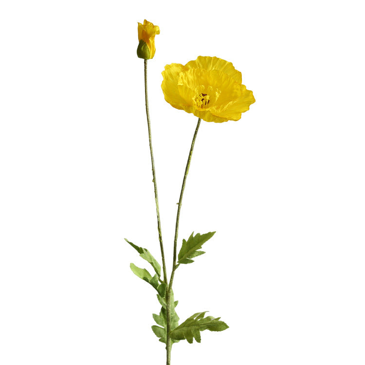 Two-Headed Poppy Artificial Flower Wedding Decoration Poppy Flower