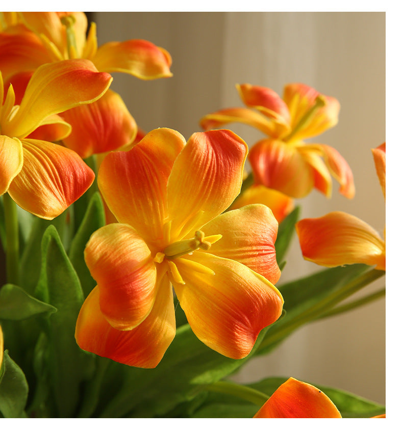 New Open Dutch Tulip Artificial Flower Realistic Touch Moisturizing  Flower Arrangement