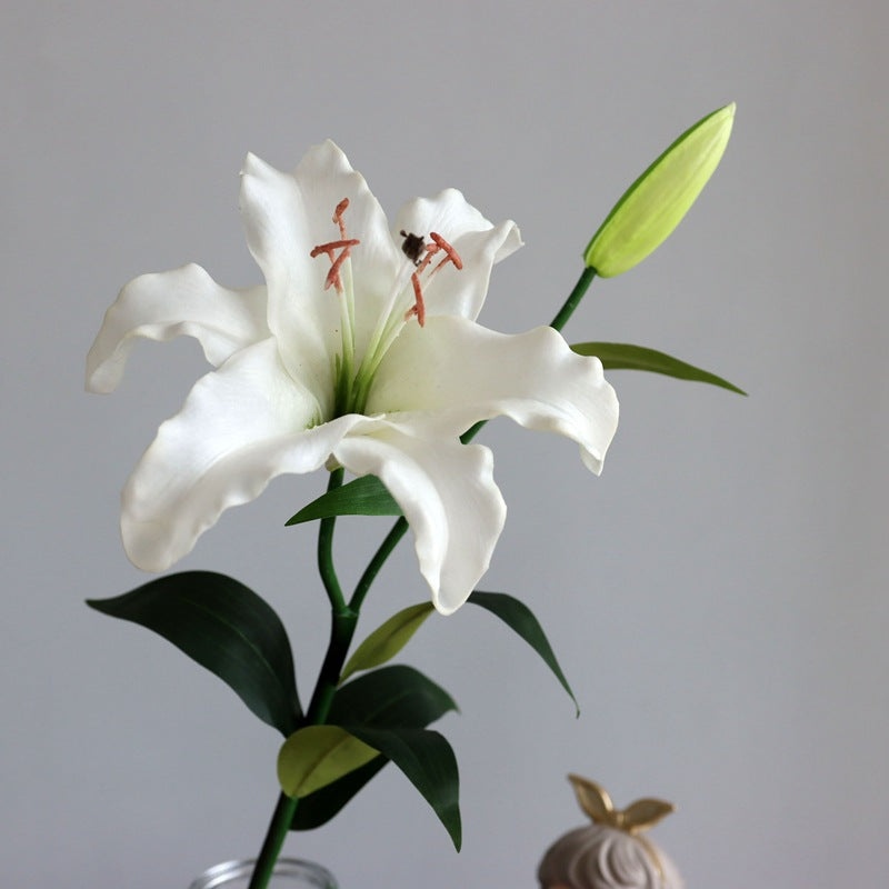 PU natural touch two-Head Lily 12pcs - 26.8in or 21.7in