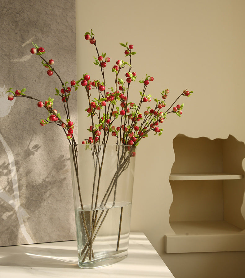 Simulated Single Branch Mini Small Apple Home Decoration Flower Arrangement